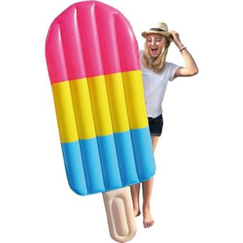 Summer Pool Floats 180cm Inflatable Popsicle Pool Floats Boia Piscina Ice Candy Swim Float Pool Inflatable Toys Pool Party Boias