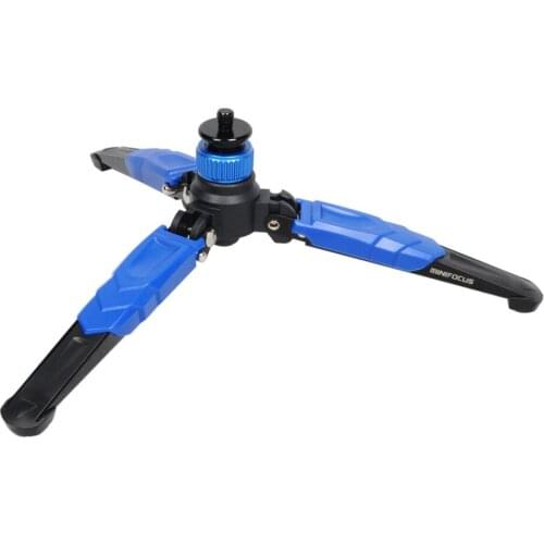 Tabletop Mini Tripod 3 Feet Unipod Monopod Alumunium Base Support Stand Holder for Monopods with 3/8" Three-Foot Folding 3-Legs