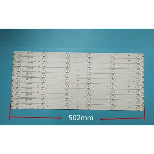 New 11 pgs/set 6 LEDs 503 millimetres strip conducted background light to Hisense HD500DU-B01 RSAG7.820.6311/ROH LED50EC620CA