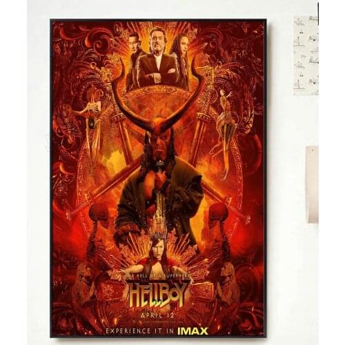 NP165 Home Decor Poster Silk Art Hellboy Movie 3-Wall Sticker Decoration Christmas Gift Classic Fashion
