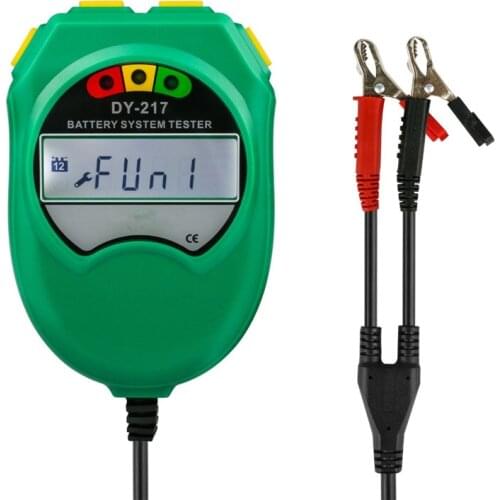 Original DY217 Car Storage Battery Tester 9-18V Lead-acid Battery Healthy Analyzer CCA 100-1700 LCD Display Auto Diagnostic Tool