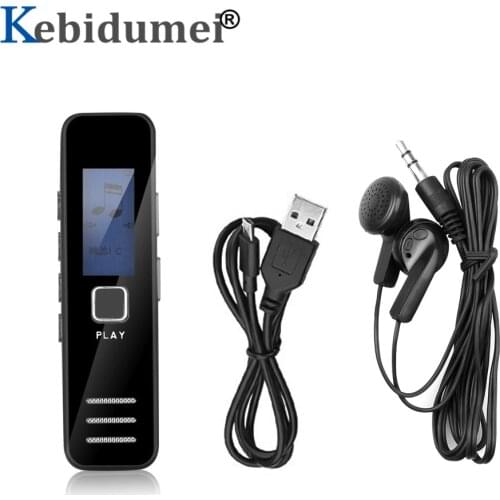 Portable Digital Voice Recorder Support 32GB TF Card 20-hour Recording MP3 Player Mini Voice Recorder Professional Dictaphone