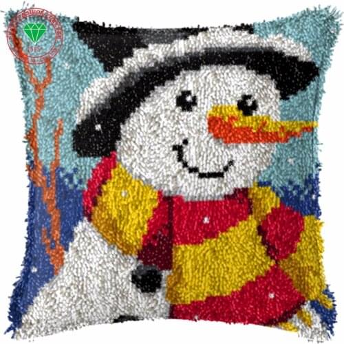 Christmas decoration Needlework Pillowcase sets embroidery stitch thread Latch hook rug kits crochet hooks Cross-stitch cushion