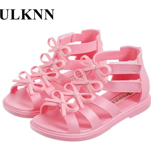 ULKNN 2021 Flat Sandals Childrens Sandals Spring Footwears Fashion Soft Shoes Casual Rubber Sole Summer Little Kids Shoes