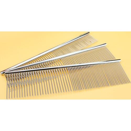 1PC Sliver Pet Cat Dog Puppy Long Haired Fur Grooming Metal Comb Pet Beauty Tool New Dog Cat Cleaning Brush Grooming