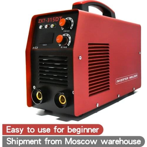 220V MMA/ARC Welder elitech ZX7-315DT Non-gas IGBT Iron pedal Welding Machine Spotter For Household Soldering machines