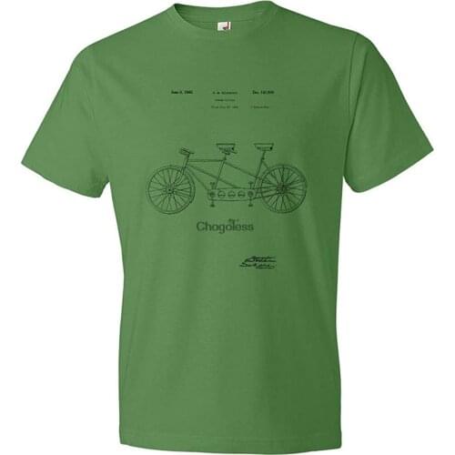 Tandem Bicycle Patent T-Shirt Bicycle Apparel Cycling Gift Bicycle Shirt