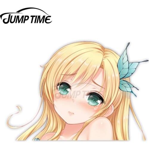 Jump Time Boku wa Tomodachi ga Sukunai Kashiwazaki Sena 29 Cute Anime Girl Peeker Vinyl Decal Window Waifu Car Stickers