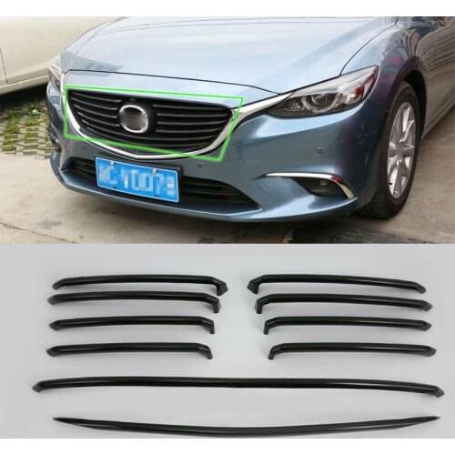 IMITATION CARBON FIBER grill frame cover For MAZDA 6 2017 Car Protective