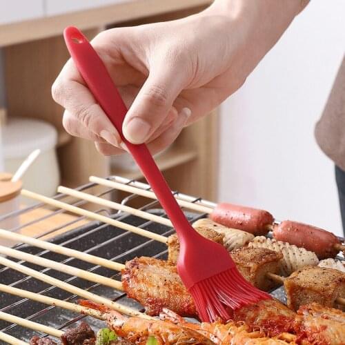 Stainless steel food clip High temperature frying steak clip household kitchen grill clip iron silicone oil brush