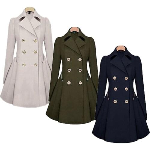 Женские двубортные тренчи ZOGAA China At AliExpress