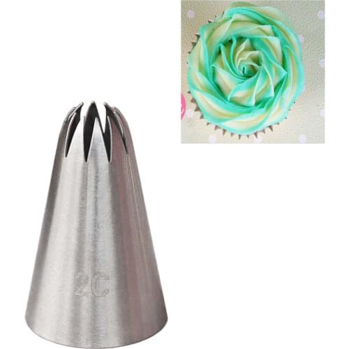 #2C Cupcake Decorating Nozzles Cake Tips Fondant Sugarcraft Decorating Tool Bakeware KH125