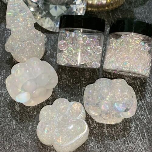 667E Dreamland Mer-maid Bubble Beads Acrylic Beads Diy Handmade Jewelry Accessories Earrings Dangler Materials