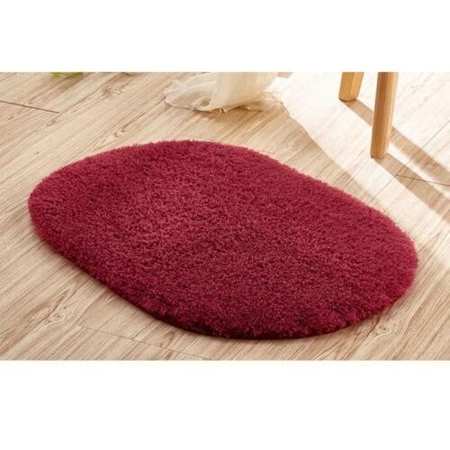 9 Colors Cashmere Bath Bathroom Bedroom 1* Floor Mat 30*50cm/11.81\'\'x19.69 Oval Shower Rug Non-slip In Living Room