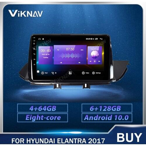 9 inch Car Radio GPS Navigation touch screen For Hyundai Elantra 2017 Car Head Unit 128G 2din Stereo Recorder DVD player 9 inch