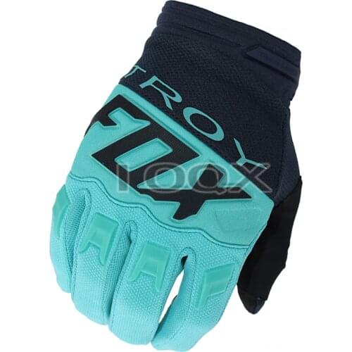 Free Shipping Troy Fox Mountain Bicycle Offroad MTB ATV Dirt Bike Scooter Street Moto Green Black Gloves Enduro Racing Gloves