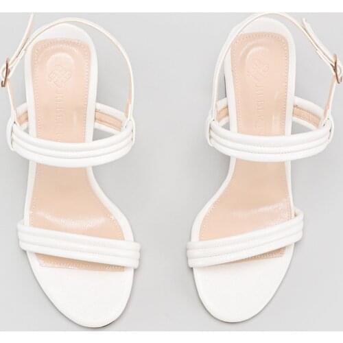 Jilberto Davida White Wrist Baretli High Heel Heels Sandals 'Turkish' Quality 2021 Fashion Design Season Comfort Fast S