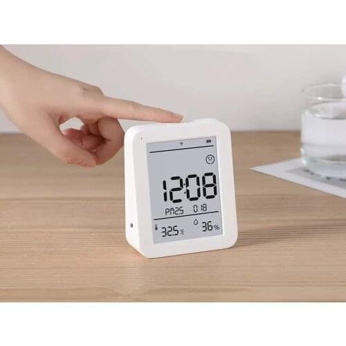 Xiaomi Miaomiaoce Air Quality Detector Monitor PM2.5 and Methanal Temprature Humidify Display Mihome App Connected