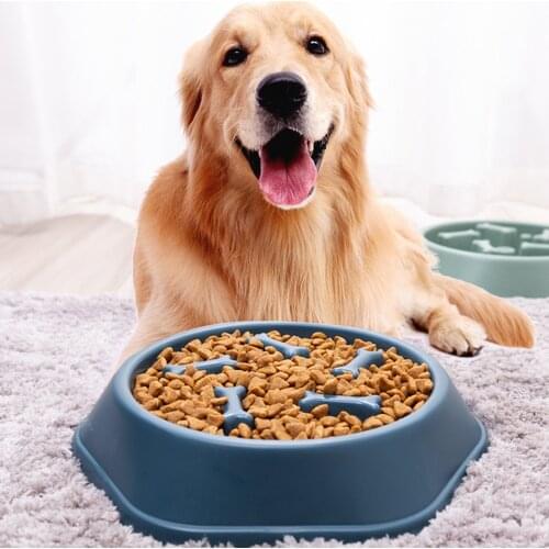 Pet Dog Feeding Food Bowls Puppy Slow Down Eating Feeder Dish Bowl Prevent Obesity Pet Dogs Supplies Dropshipping