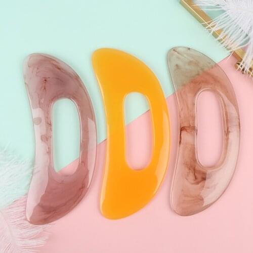 1Pc Guasha Board Natural Stone/Synthetic Resin Scraper Chinese Gua Sha Tool For Face Neck Back Body Acupuncture Pressure Therapy