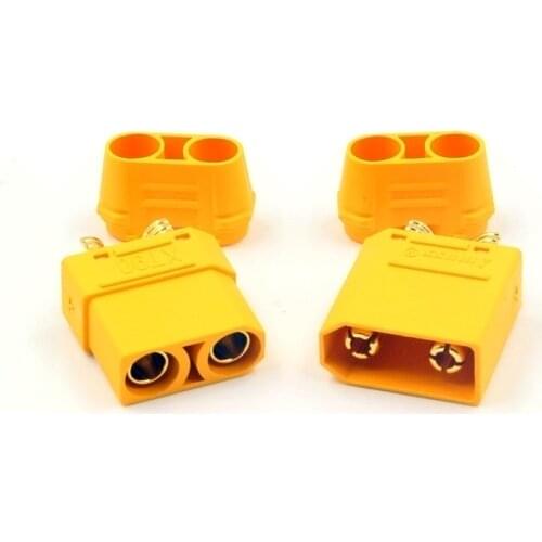 FATJAY Amass 1 Pair XT90H Connector Anti-Spark Male Female Connector for Battery, ESC and Charger Lead