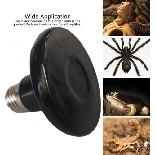 Reptile Lamp Bulb Reptile Pet Far Infrared Ceramic Heated Light Bulb For Reptile Pet Incubator 220 240V Reptile Lamp