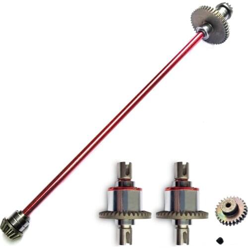 Metal RC Car Spare Parts Main Central Axle Drive Shaft Differential Gear For WLtoys 144001 1/14 RC Model