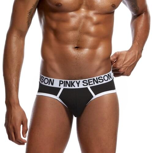 Man Underwear Briefs Shorts Cueca Gay Underwear Mens Bikini Brief Cotton Sexy Men Underwear U Convex Big Penis Pouch