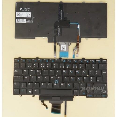 Portuguese PT Keyboard For Dell Latitude E5450 5450 E5470 5470 5480 5488 5490 5491 5495 E7450 E7470 7480 7490 0302FV, Backlit
