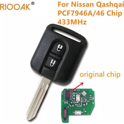 RIOOAK for Nissan Qashqai Elgrand Navara X-TRAIL Micra K12 Note Cabster NV200 Pathfinder Renault Maxity 5WK4876/818 433MHz