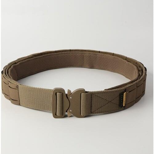 Tactical belt inside and outside the belt lightweight detachable Molle belt to mount military fan equipment