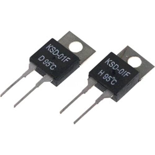 High quality thermostat thermal protector 50 degree normally open normal closed temperature control switch KSD-01F 10pcs