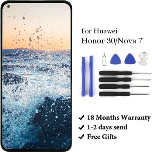 ORI LCD For Honor 30 Display Touch Screen For Honor Nova 7 LCD Screen Assembly Screen Replacement Best Quality For Huawei OLED