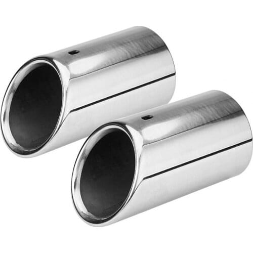 1 Pair Stainless Steel Exhaust Muffler Tail Pipe Tip Tailpipe for Audi A4 B8 2007.2008.2009.2010.2011.2012.2013.2014