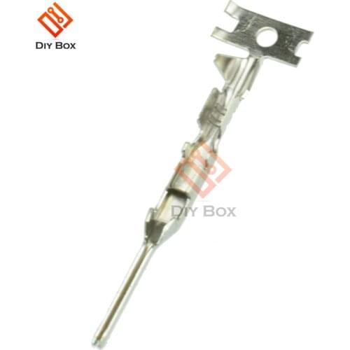 100pcs Male 2.54mm Dupont Reed Dupont Jumper Wire 2.54 Dupont languette Connector Terminal Pins Crimp