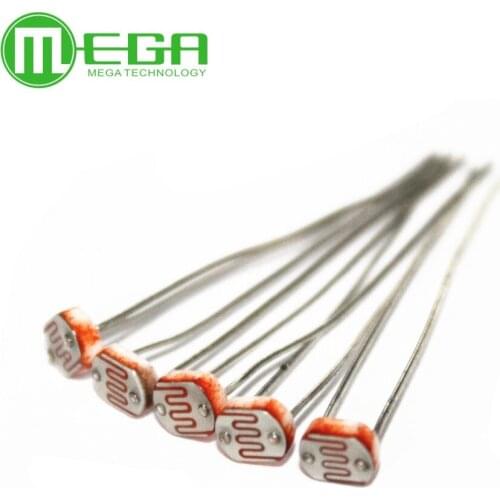 50 pcs/lot 5528 Light Dependent Resistor LDR 5MM Photoresistor wholesale and retail Photoconductive resistance