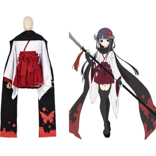 Anime Inu X Boku SS Secret Service Shirakiin Ririchiyo Cosplay Costume Halloween Costumes Uniform Kimono Fancy party Dress