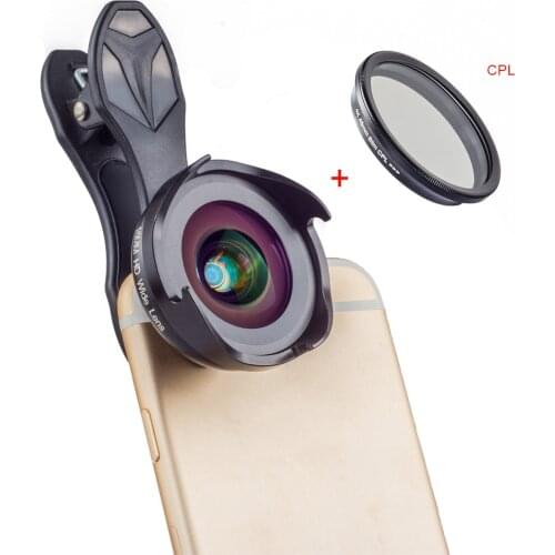 APEXEL Phone Camera Lens Kit 16mm 4k Wide Angle Lens with CPL Filter Universal HD Mobile Phone Lens for iPhone Xiaomi Huawei