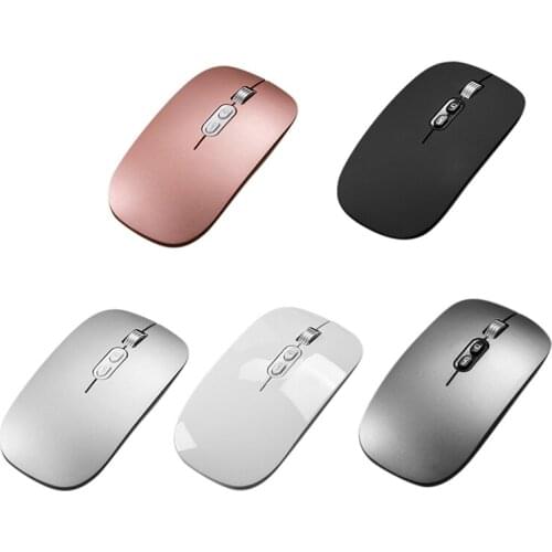 FMOUSE M103 Wireless Mouse, 2.4G Bluetooth 5.0 Mice with USB Receiver& Cable