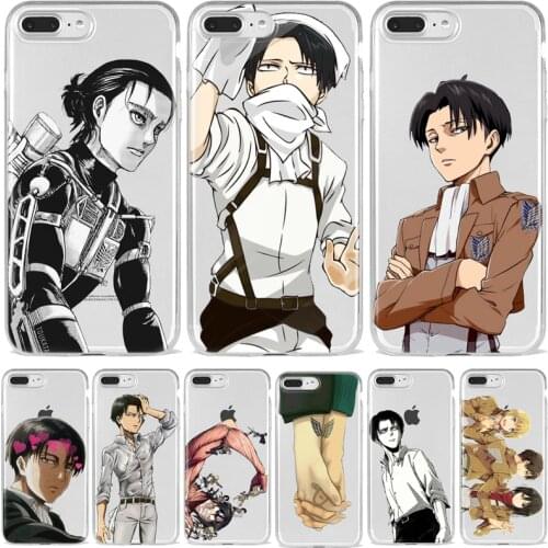 Anime Japanese attack on Titan levi ackerman Phone Case For iphone 12 mini 11 pro XS MAX 8 7 6 Plus SE2020 XR Soft TPU Coque