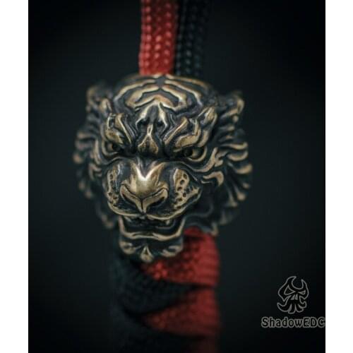 EDC Tibetan Silver Brass Knife Beads A Pendant Paracord Outdoor DIY Decorations Tibetan Silver Brass Camping Gear EDC Tools