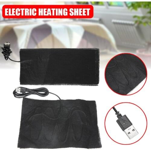 Electric Heating Sheet 10*22cm 15*20cm 5V Carbon Fiber Electric Cloth Heater Heating Pads USB Electric Heated Sheet Washable