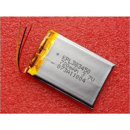 MP4 battery 383450 polymer thickness 3.8 width 34 length 50 three line quality