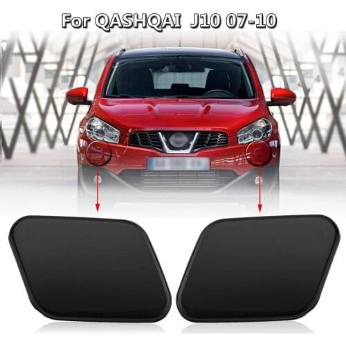 2PCS Car Front Right Left Headlight Washer Nozzle Jet Cover Cap For Nissan Qashqai J10 2007-2010 28658-JD000 28659-JD000