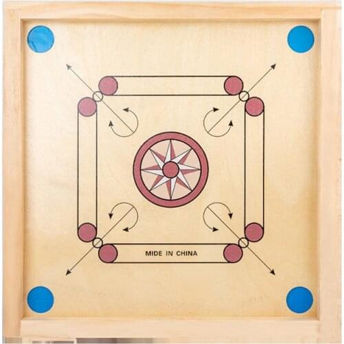 Carrom Board Game Desktop Hand Play Chess Parent-child Interactive Toys Round Wood Board Interactive Toys Puzzle Game