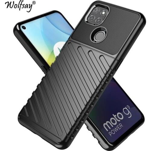 Rugged Fiber Shield Cover For Motorola Moto G9 Power Case Anti-knock Full Cover For Motorola G9 Power Case For Moto G9 Power 6.8