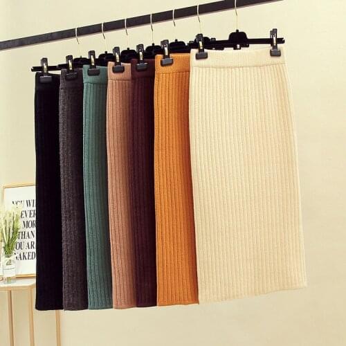 Side With Me Slit Pencil Skirts