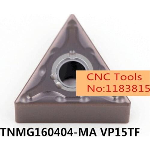 TNMG160404-MA VP15TF TNMG160408 MA VP15TF carbide inserts for lathe cutter turning tool holder WTQNR TNMG1604 TNMG160408