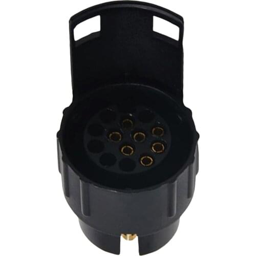 13 to 7 Pin Plug Trailer Truck Adapter Towbar Towing Socket Waterproof