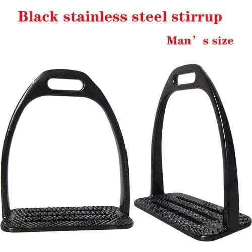 1 Pair Flexi Stirrups Horse Riding Safety Stirrup Bendy Irons Black Plastic Light Weight with Rubber Pad